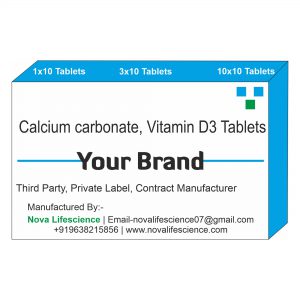 Calcium carbonate, Vitamin D3 Tablets