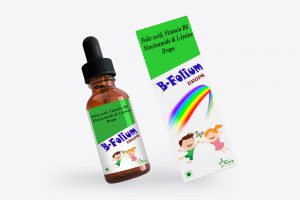 B-Folium Folic Acid, Vitamin B6, Niacinamide(B3), l-lysin Drops